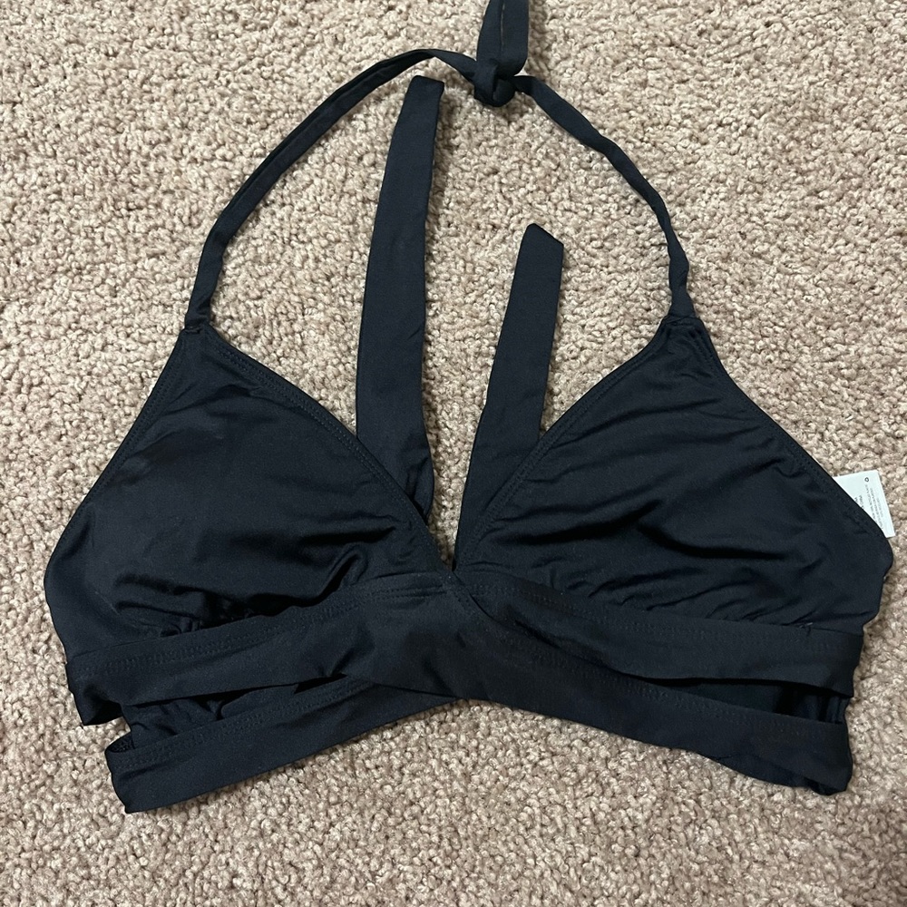 Black bikini top